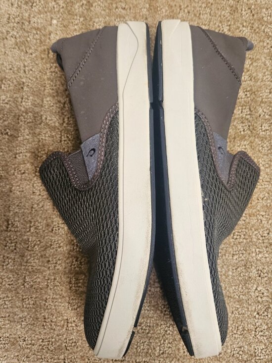 OluKai Lae\'ahi Shoes Men\'s 11 Gray Slip On Mesh Casual Comfort Loafers Summer main image 10